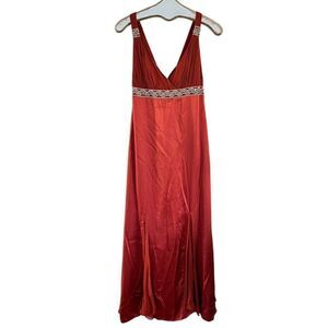 Vintage Dave & Johnny Grecian Silk Formal Dress